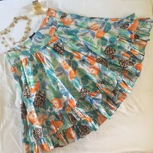 Boston Proper Ruffle Bottom Skirt